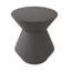 Table de bout de patio en oxyde de magnésium - Faux accents 18,3 po h, H 20,3 po, côté terrasse élégante et fonctionnelle