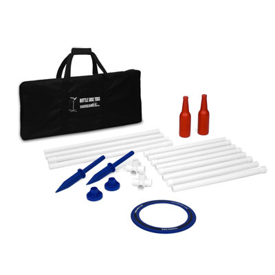 Yard Games Solid + Manufactured Wood Washer And Ring Toss with Carrying Case