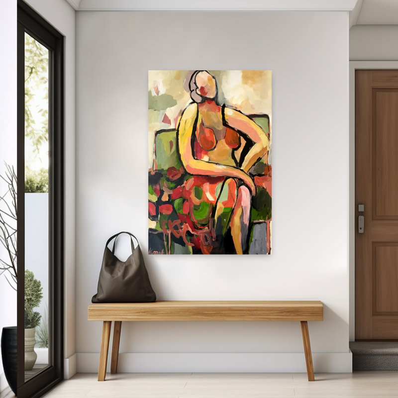 Art contemporain contemporain abstrait, H 60 po x l 40 po