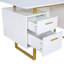 Bureau pour bureau avec tiroirs et rangement
