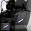 Fauteuil inclinable noir de massage de 39,82 pouces de hauteur zéro, roues mobiles, audio Bluetooth, lumières ambiantes bleues à deux côtés-1569313745