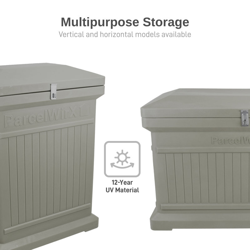 Prestige Pewter Lockable Plastic Package Delivery Box