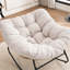 Chaise d'appoint berçante rembourrée Chenille-1979175378