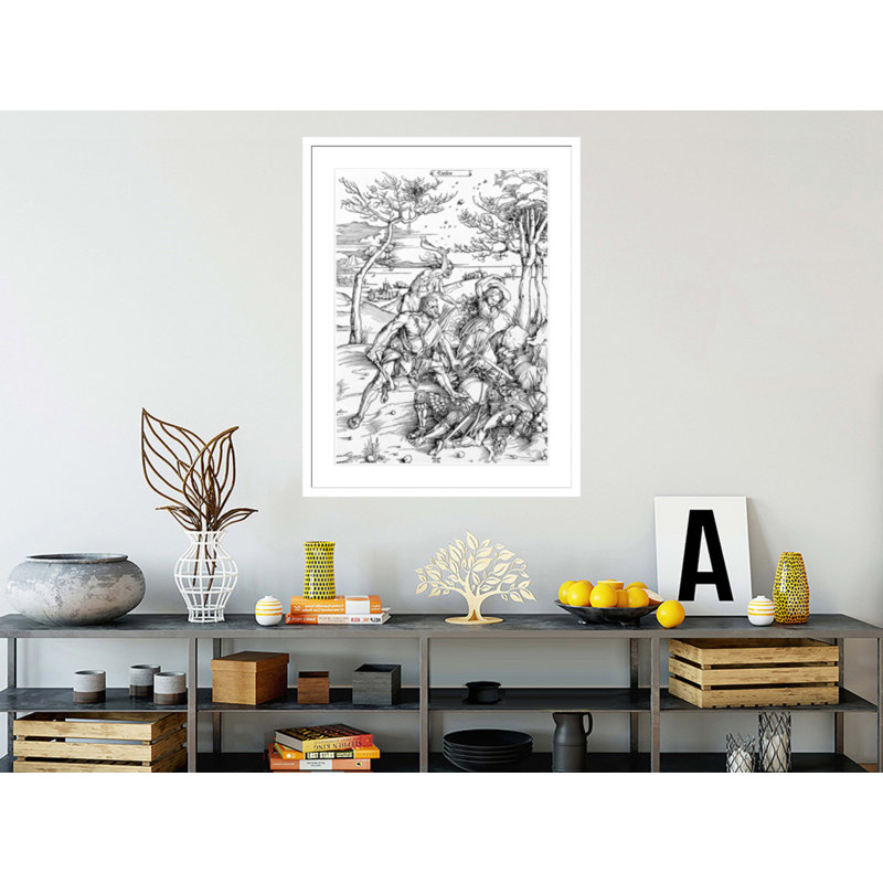 «Hercules Killing the Molionides» par Albrecht Dürer, impression giclée sur cadre, H 41,5 po x l 32,04 po