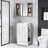 Hearns 18.6" Bathroom Vanity with Ceramic Sink, Vanity with 2-Tier Shelf, Left or Right Orientation-645102926