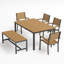 Travira Outdoor 6 - Piece Dining Set-1929543599-1929543592