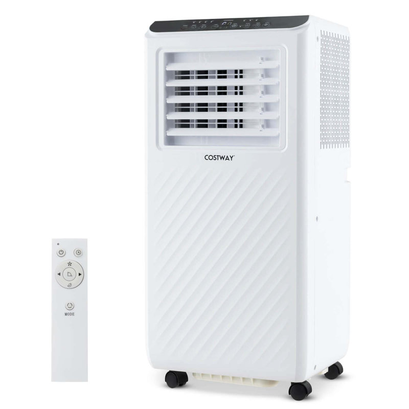 Costway 6500 Btu(10000 Btu Ashrae) Portable Air Conditioner 3 -in-1 Air Cooler Dehumidifier Fan 24h Timer