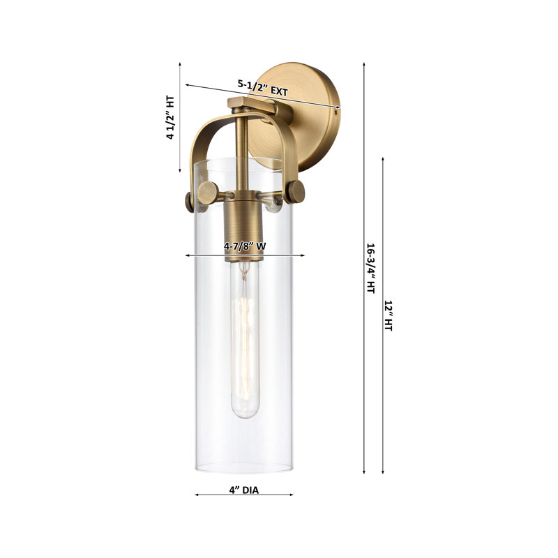 Erie Armed Sconce, Mercury, Champagne Bronze