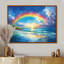 Arc-en-ciel dans les îles tropicales - art mural arc-en-ciel-644557790-684911027