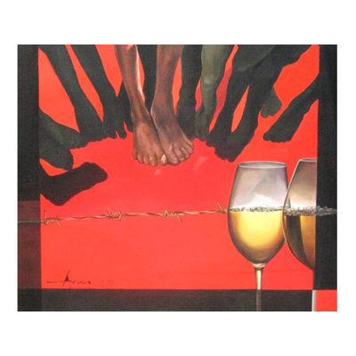 Red Carpet | Acrylic Painting On Canvas | Arup Ratan Choudhury