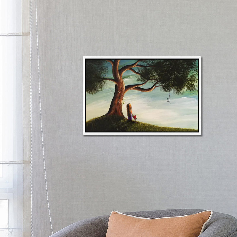 Their Favorite Place - Print on Canvas, White Framed, 66.04 cm H x 45.72 cm W