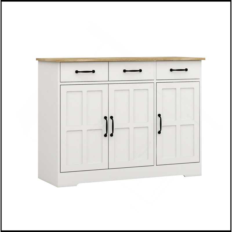 Versatile Farmhouse Buffet Cabinet With Multiple Storage Options For Every Room