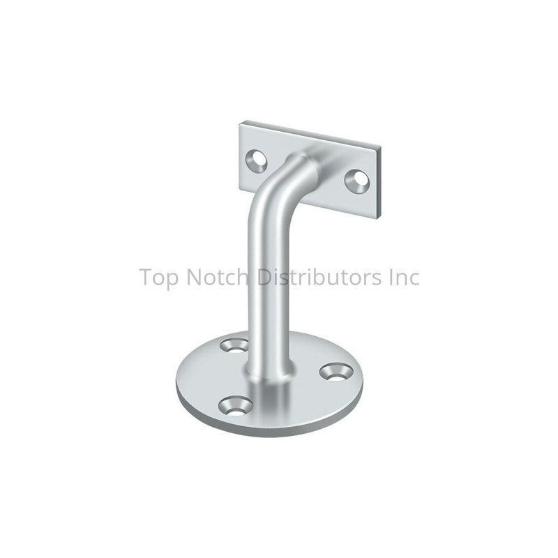 Support de garde-corps plat 22835D22AAC341938EC2292588F16F2C Chrome poli, Chrome poli