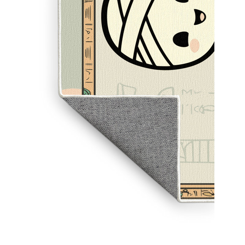 The Holiday Aisle® Washable Halloween Fall Season Holiday Rug, Rectangle 8' x 10'