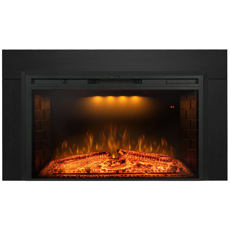 Trim With Electric Fireplace, 26” H x 45” W x 8.84” D
