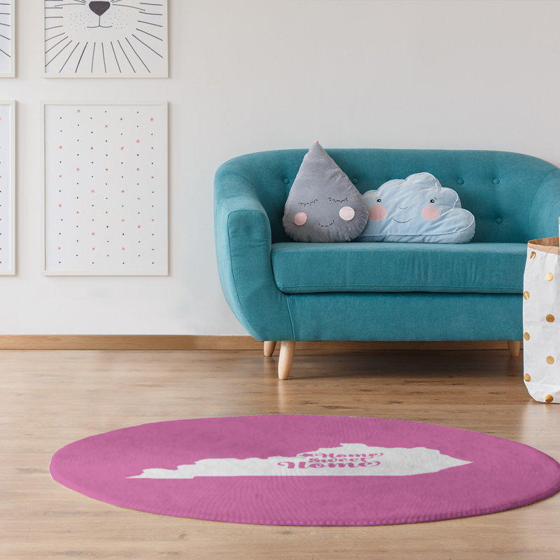 Chenille Indoor Rug, Round 5'