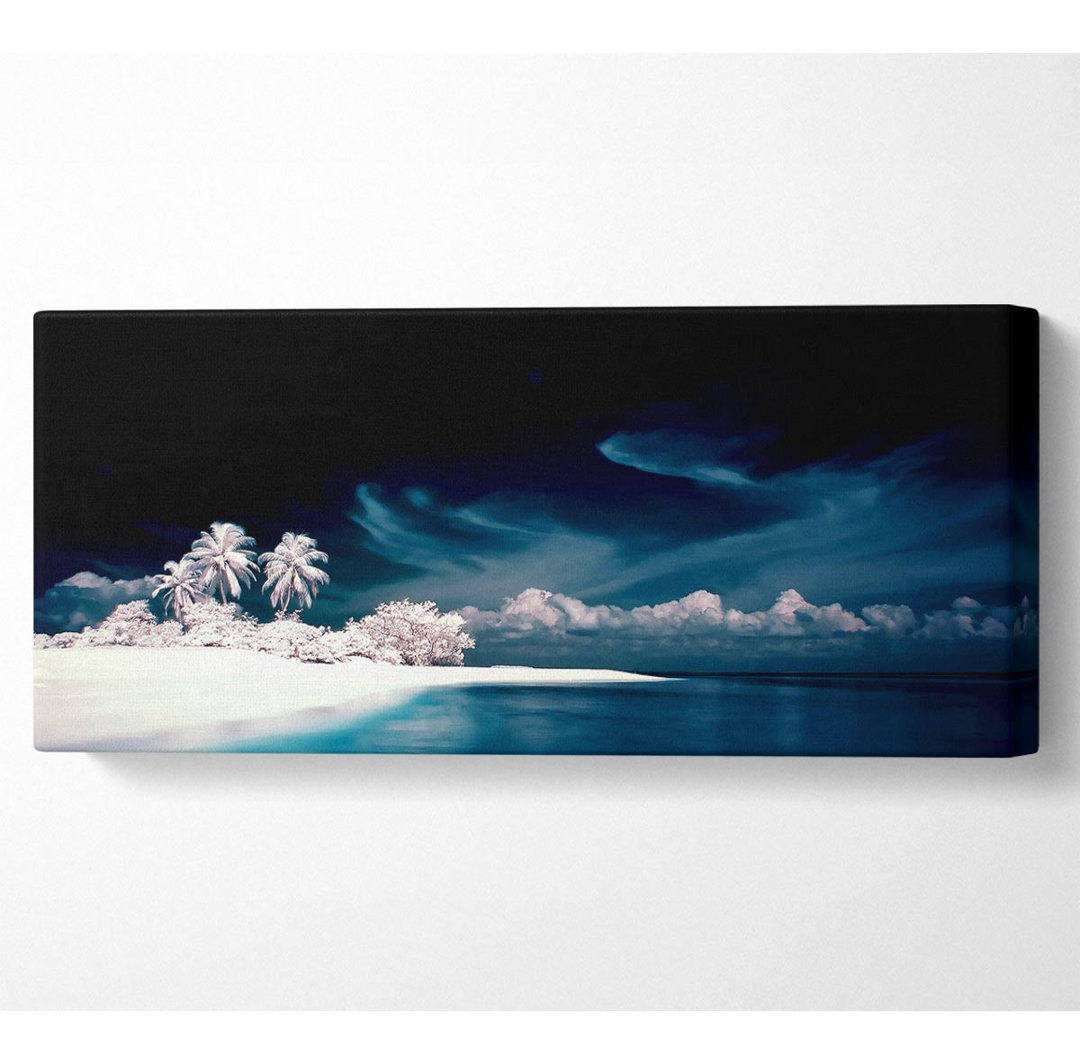 Surreal Hidden Island Blue - Kunstdrucke auf Leinwand - Wrapped Canvas