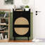 Étagère à chaussures 2 portes et 1 tiroir, rangement d'entrée à double couche, charge de 45 lb, perfection naturelle, tiroir de porte d'armoire fabriqué de façon exquise, support, extérieur, complexe