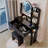 17" Round LED Mirror Vanity Table+Cushioned Stool, Equipped With 2 AC+2 USB Power Socket, Big Mirror, Touch Switch, 3 Colors, Adjustable Brightness, Large Desktop, Multi-Layer High Capacity Storage-1192483103