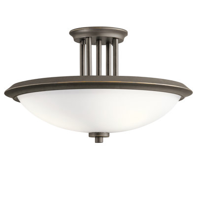 Delatorre Glass Semi Flush Mount