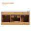 Meuble-lavabo simple 47,24 pouces avec comptoir en bois massif, armoire en MDF, portes à fermeture en douceur, tiroirs divisés, meuble-lavabo mural moderne