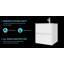 Ensemble de meuble-lavabo mural 20 po avec plateau en céramique et miroir | Deux tiroirs à fermeture en douceur et finition imperméable à 5 couches-843451029-843451051