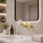 Wall Mount Bathroom Faucet with Single Handle Design and Brass Construction-135348937