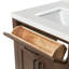 Meuble-lavabo simple en bois massif 42 po Tidworth avec plateau en quartz Carrara de 1,5 po-668100339-668100340-663161629