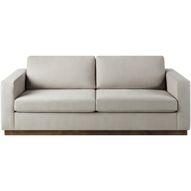 Hite Modern Sofa, Off-White 100% Polyester