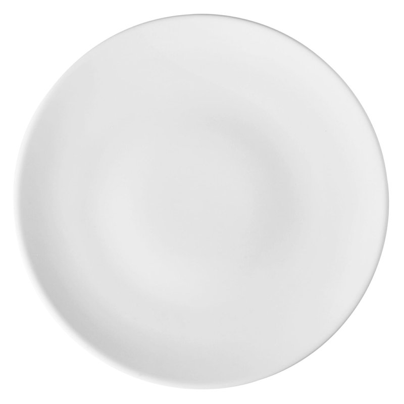 Assiette à dîner en porcelaine de 7 po Corona - Coupe Plate