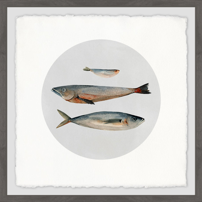 " Three Fish II ", 32" H x 32" W x 3.5" D