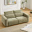 Canapé inclinable électrique surdimensionné moderne en chenille de 85 pouces de large avec deux moteurs et appui-tête réglables manuellement