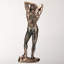 Figurine 11,81 pouces de hauteur en bronze coulé à froid en tigre