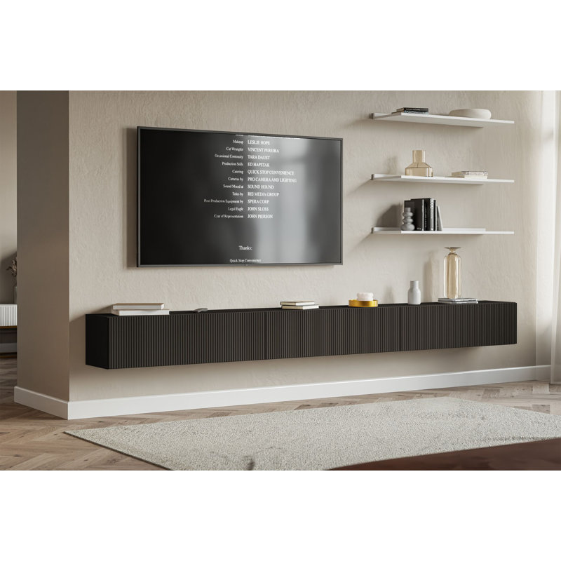 Denaeja Unfinished TV Stand, 300, Black