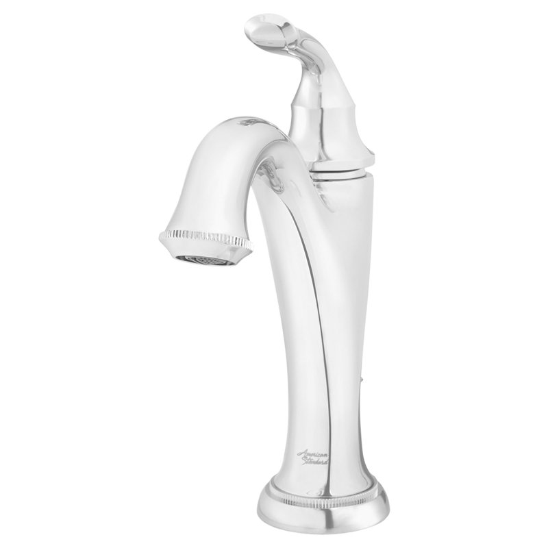 Patience Single-Hole Bathroom Faucet with Drain Assembly, Polished Chrome