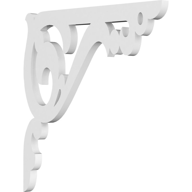 Support de qualité architecturale Hurley, L 5/8 po x P 12 po x H 12 po, Ambre, PVC