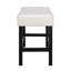 2 pièces de tabourets de comptoir sans dossier Kd, siège en cuir, 27,24 po H, l 15,58 po, P 18,91 po, élément d'ameublement tabouret 2, cuir, l x P confortable et