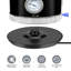 1.7l Retro Stainless Steel Electric Kettle With Thermometer, Limescale Filter, And Automatic Shut-off - Black