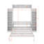 Lit escamotable double avec tablettes et DEL-1637940228