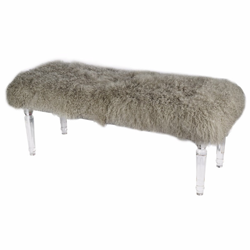 Sheelah Faux Fur Upholstered Storage Bench