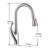 Topcraft Single-Handle Single-Hole Pull-Down Kitchen Faucet-49655655