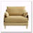 Chenille Upholstered Convertible Chair-1369939315
