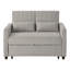 2 Seater Linen Sofa Bed-1172008661