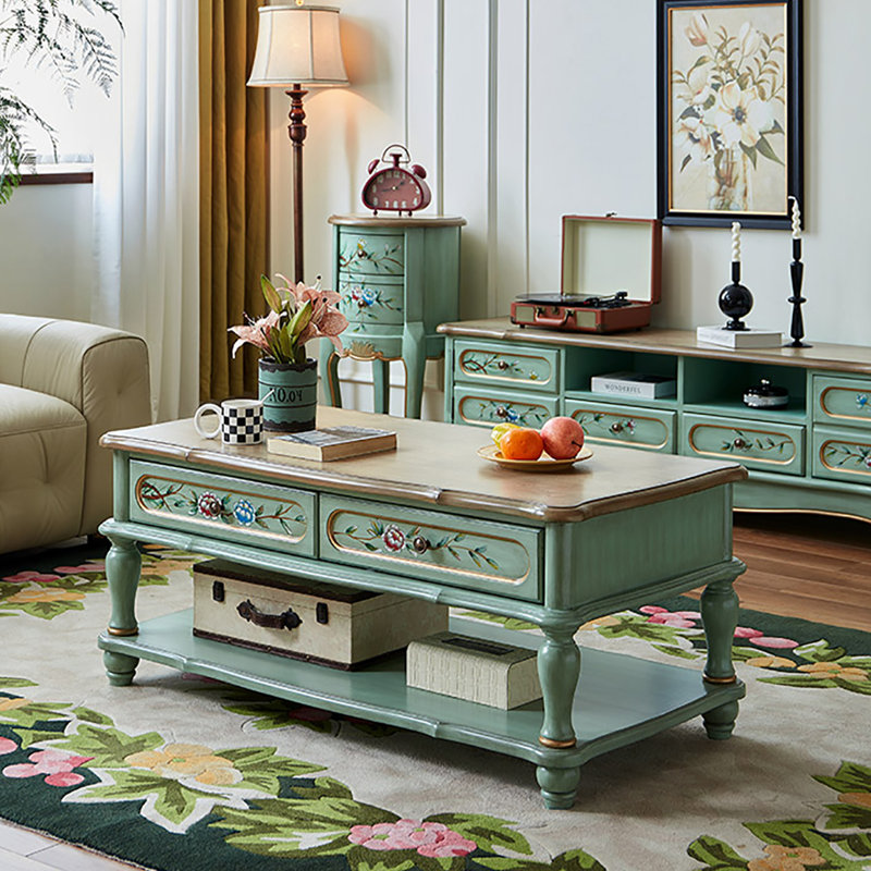American-style painted coffee table