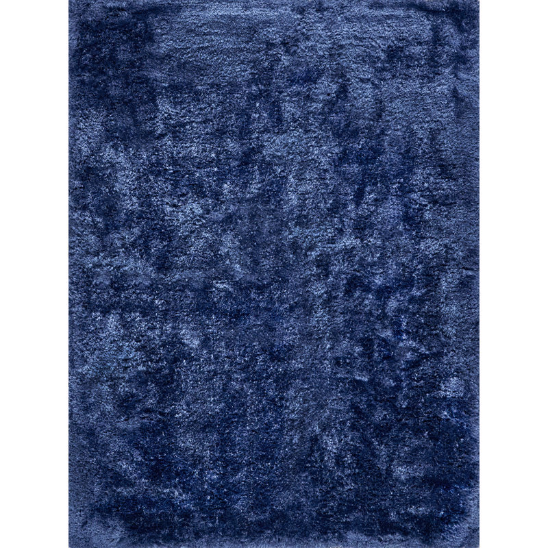 Sumo Shag Area Rug in Navy, Rectangle 9'6" x 13'6"