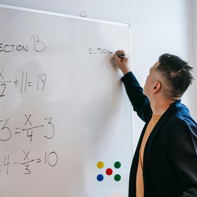 60cm x 40cm Aluminium Frame Magnetic Wall Mounted Whiteboard