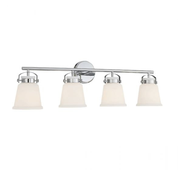 Gleanarm 3-Light Bathroom Vanity Light In Black, Black, 10.5" H x 26" W x 26" D, 3 Lights