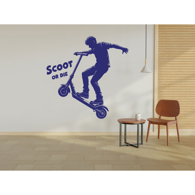 Adhésif décoratif scooter Scooter autocollant mural Scooter