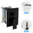 Matte Black Square Shower System With 12 Inch Rainfall - Wall Mount, Adjustable Slide Bar, And Easy To Clean Feature Mounted In Valve, Dual Function-127368472