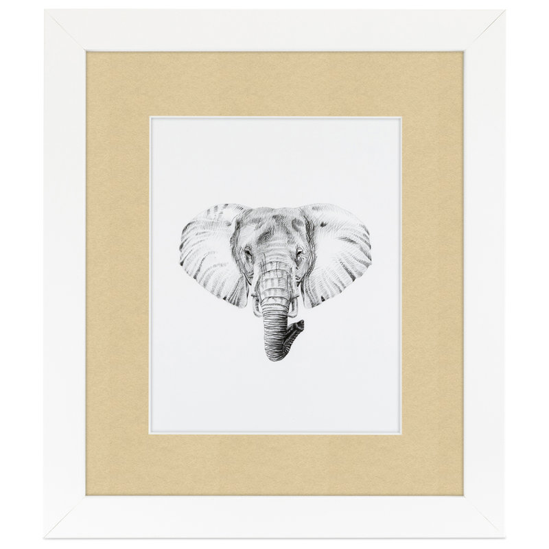 Matte Picture Frame with Mat, Whisper Green
